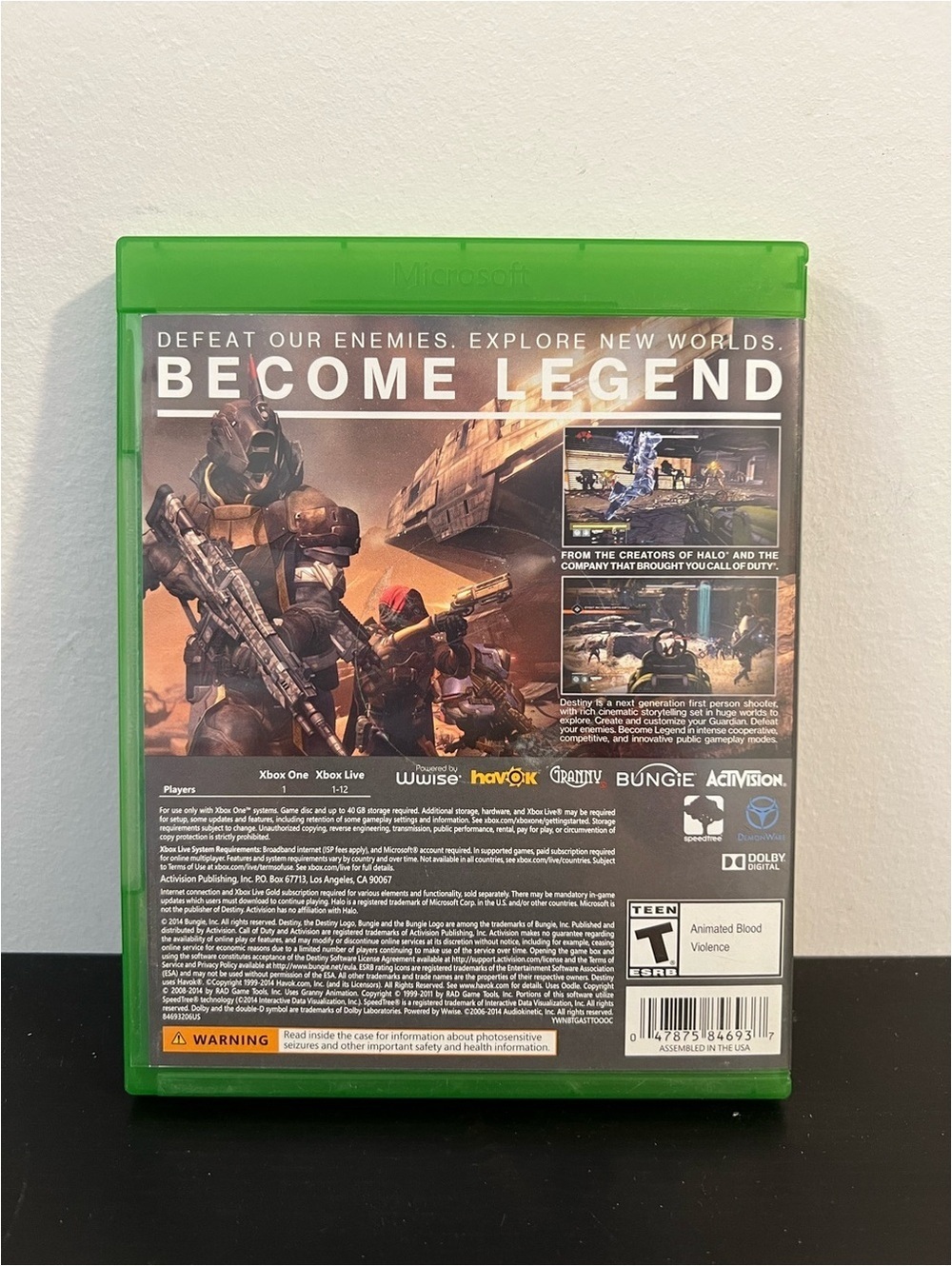 Destiny Xbox One Complete CIB Tested Working - Picture 3 of 5